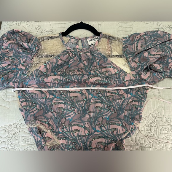 NWT ZADIG & VOLTAIRE Rielle Snake Chaines
Silk-blend Dress L Lace Pastels - Picture 13 of 14